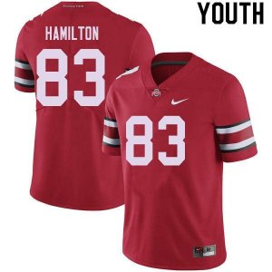 NCAA Ohio State Buckeyes Youth #83 Cormontae Hamilton Red Nike Football College Jersey GVC7045BI